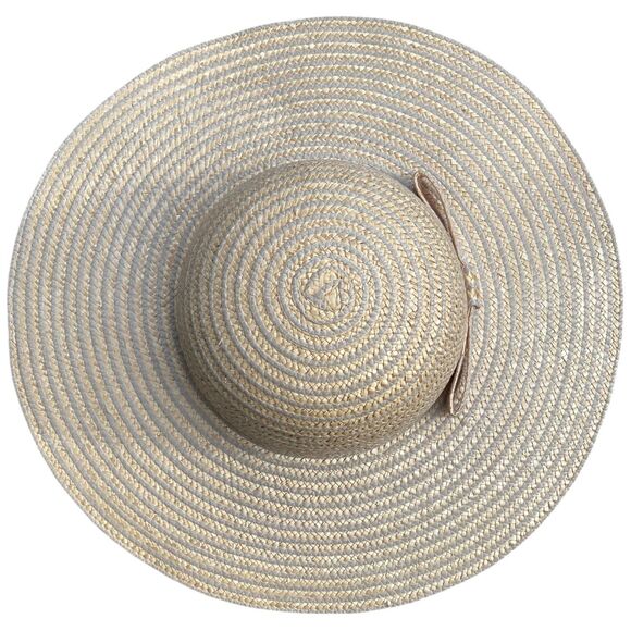 Vintage Straw Sun Hat Made in Italy Mint Condition Natural Nautical Maritime - Picture 5 of 11